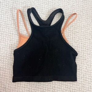 FP Movement by Free People Black and Tan Tank Top